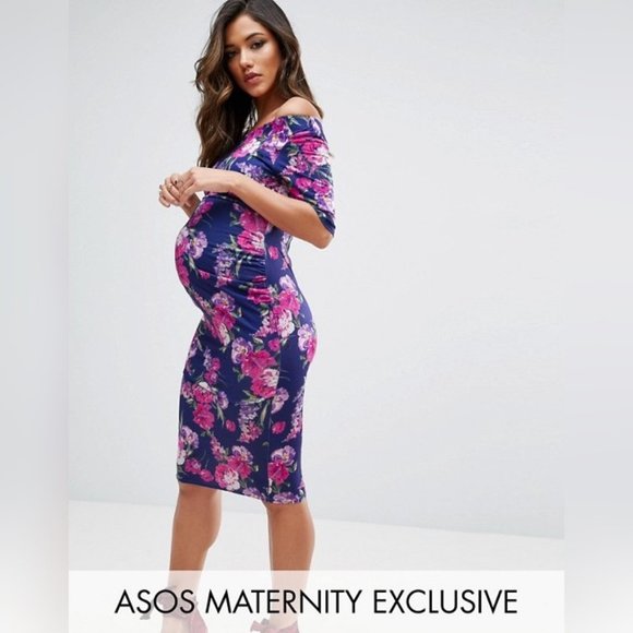 ASOS Maternity Bardot Bodycon Dress